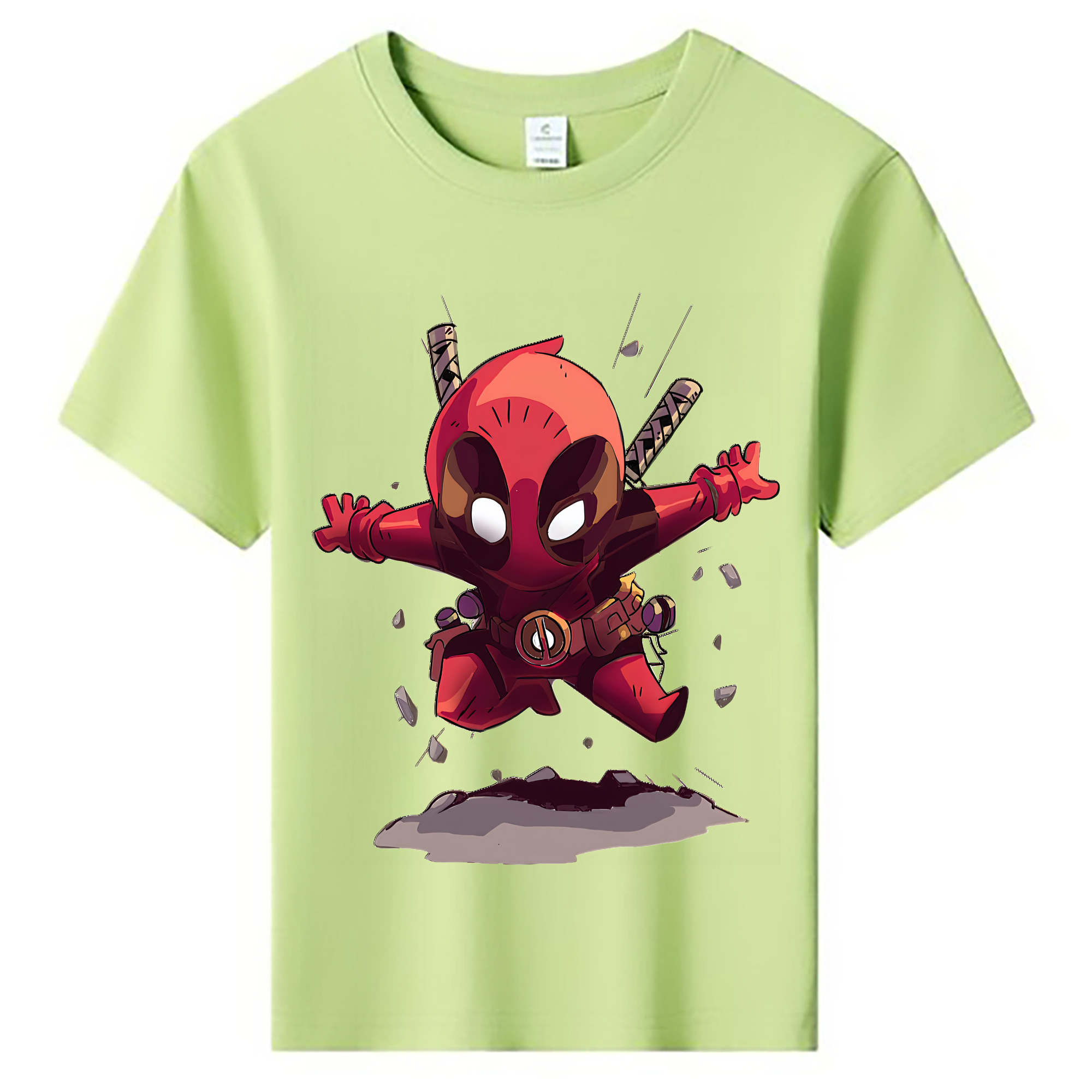 （画像用） Deadpool デッドプール 綿100％キッズTシャツ（フロントプリント）